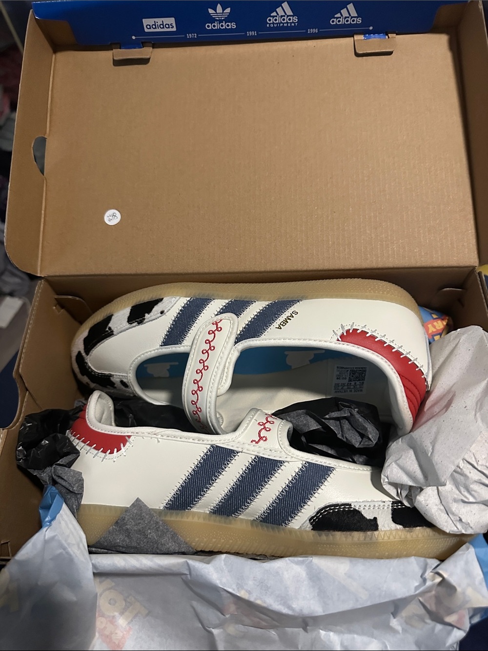 Pixar x Adidas Jessie Samba Jane BEANS NEW IN BOW